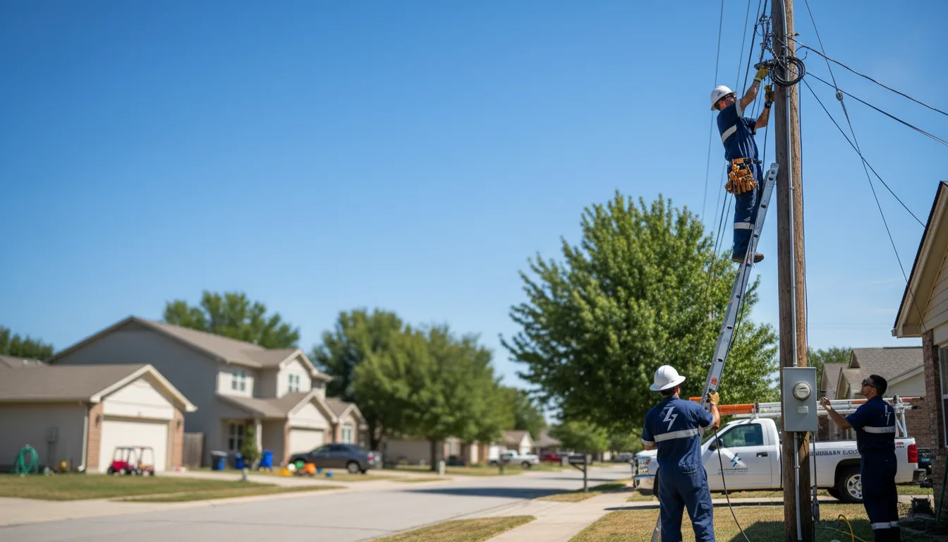 Residential electrician providing installation services in Picher, OK